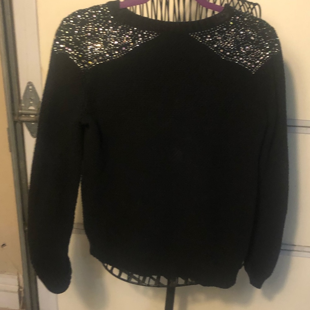 Women’s Rhinestone black sweater